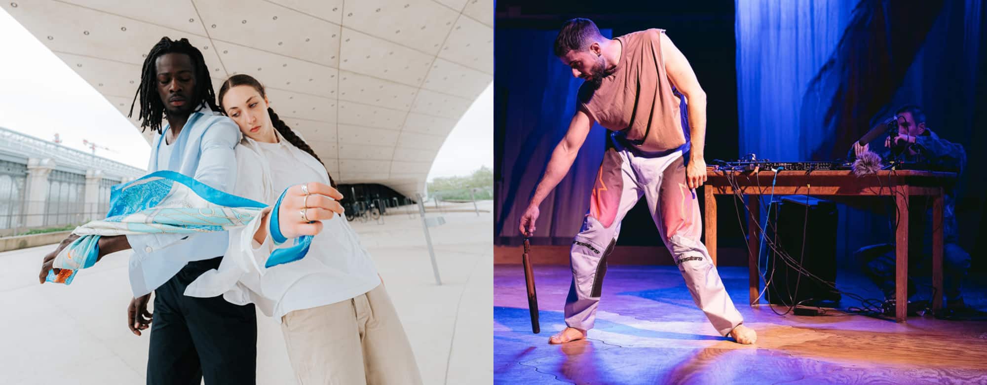 Germain Zambi & Anaïs Mauri Sonance ©Pow.roussely + Théophile Bensusan JARDIIN ©Abdelbassat Abdelbaki